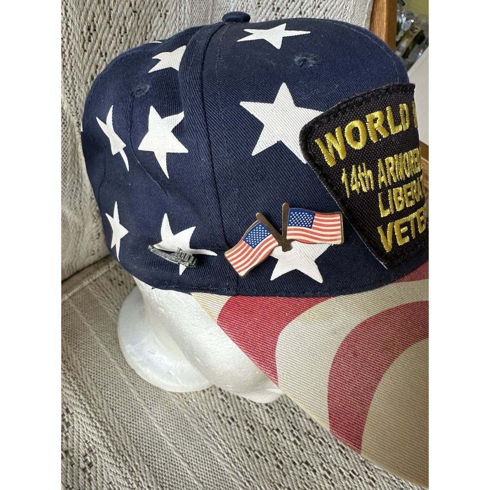 Embroidered Hat U.S Army 14th Armored Division Liberator's WWII, Veteran Cap, - Picture 3 of 9